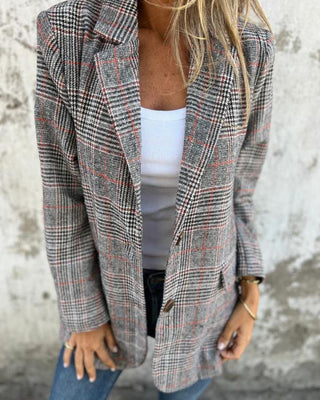 Abby | Klassischer karierten Blazer