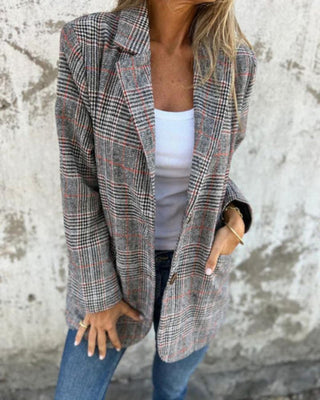 Abby | Klassischer karierten Blazer