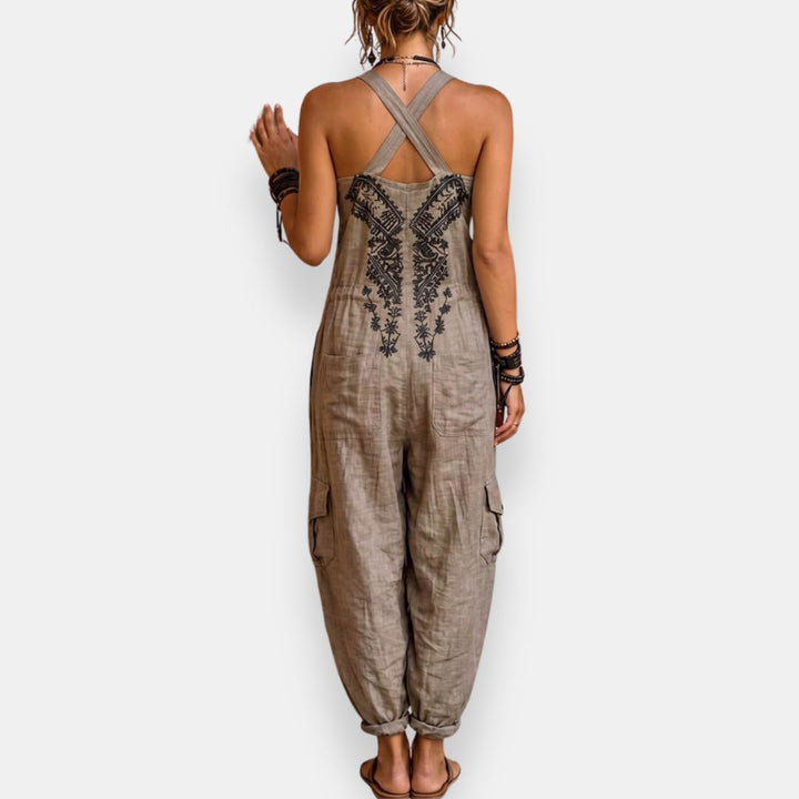 Seraphina | Bestickter Boho-Overall