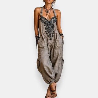 Seraphina | Bestickter Boho-Overall