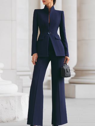 Sabrina Chic Blazer and Trousers Suit Set