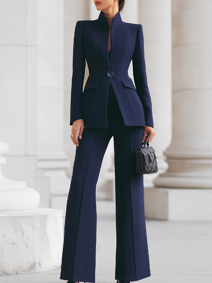 Sabrina Chic Blazer and Trousers Suit Set