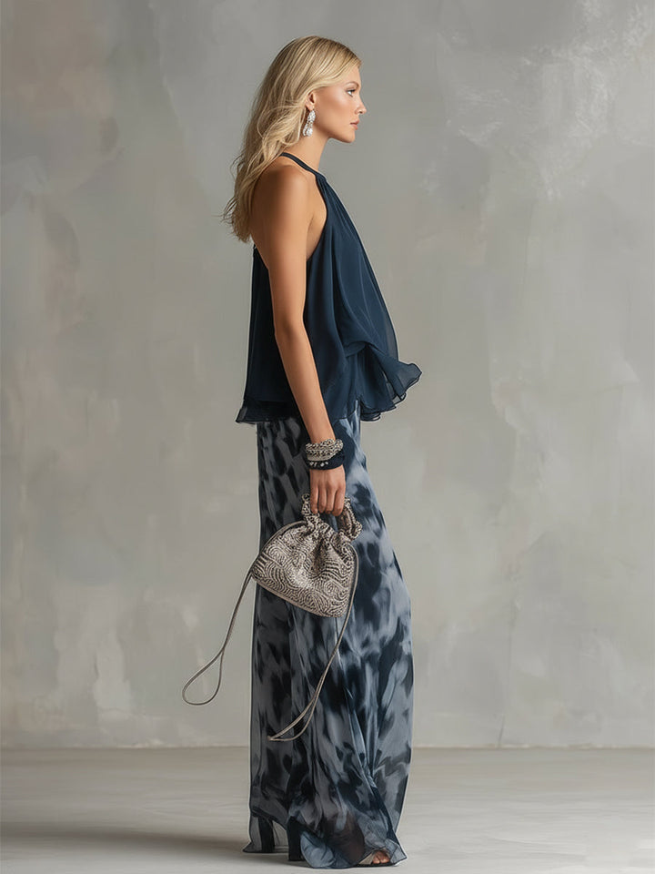 Elsa | Elegantes fließendem Top und weitem Hosen