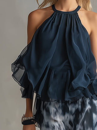 Elsa | Elegantes fließendem Top und weitem Hosen