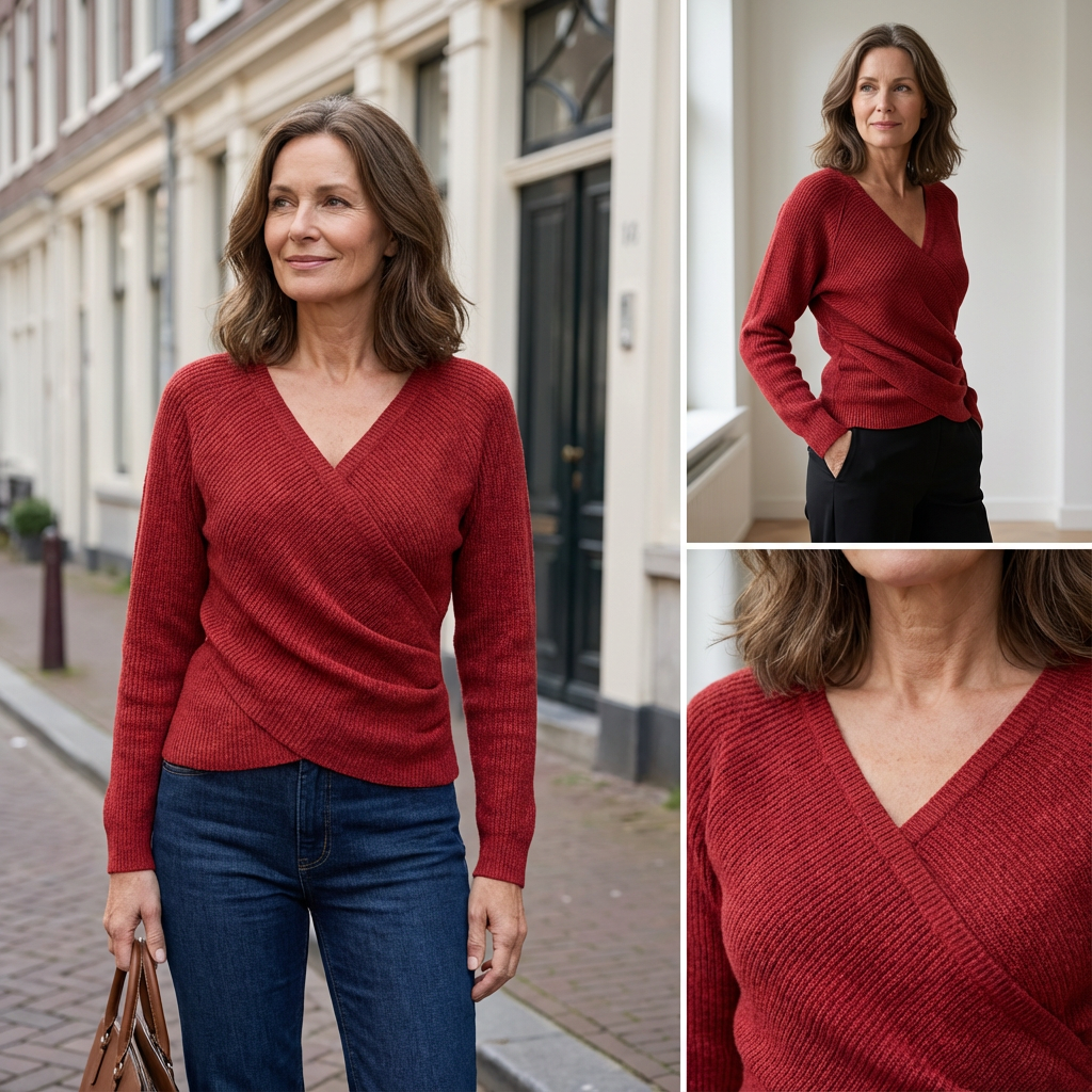 Anne™ - Elegantes V-Ausschnitt Oberteil