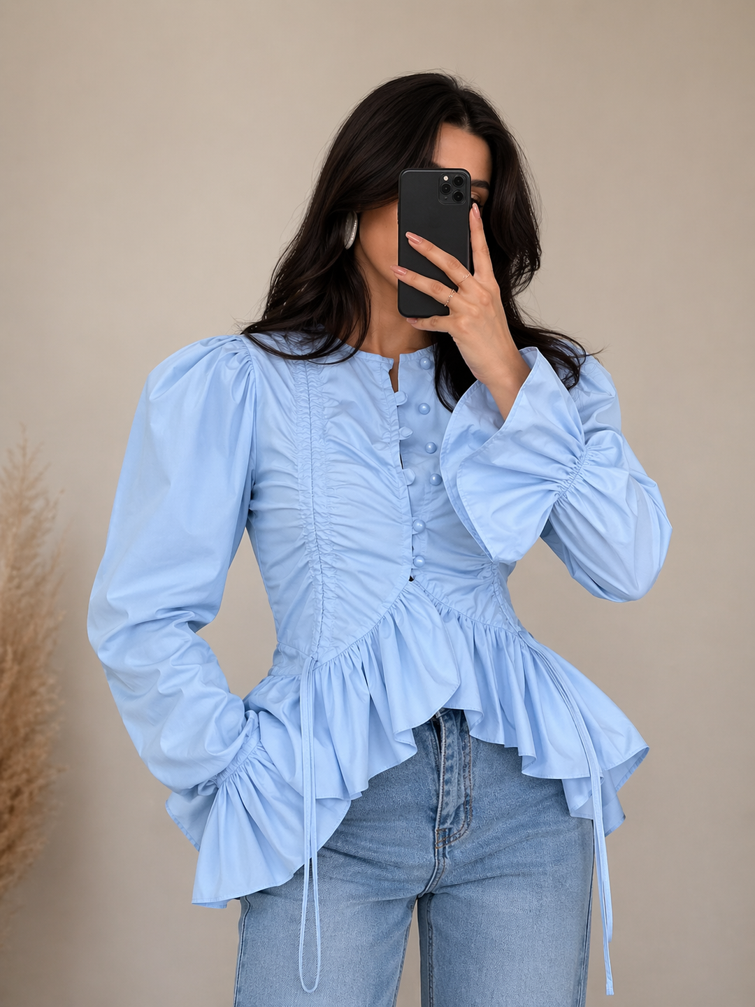 LIWIA | Bluse mit Rüschen