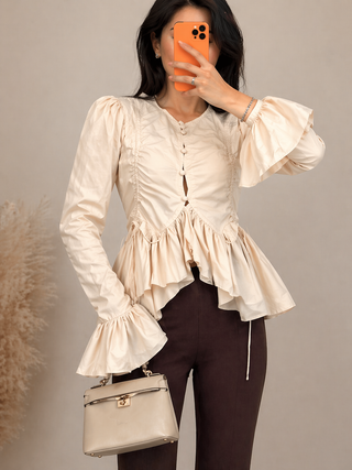 LIWIA | Bluse mit Rüschen