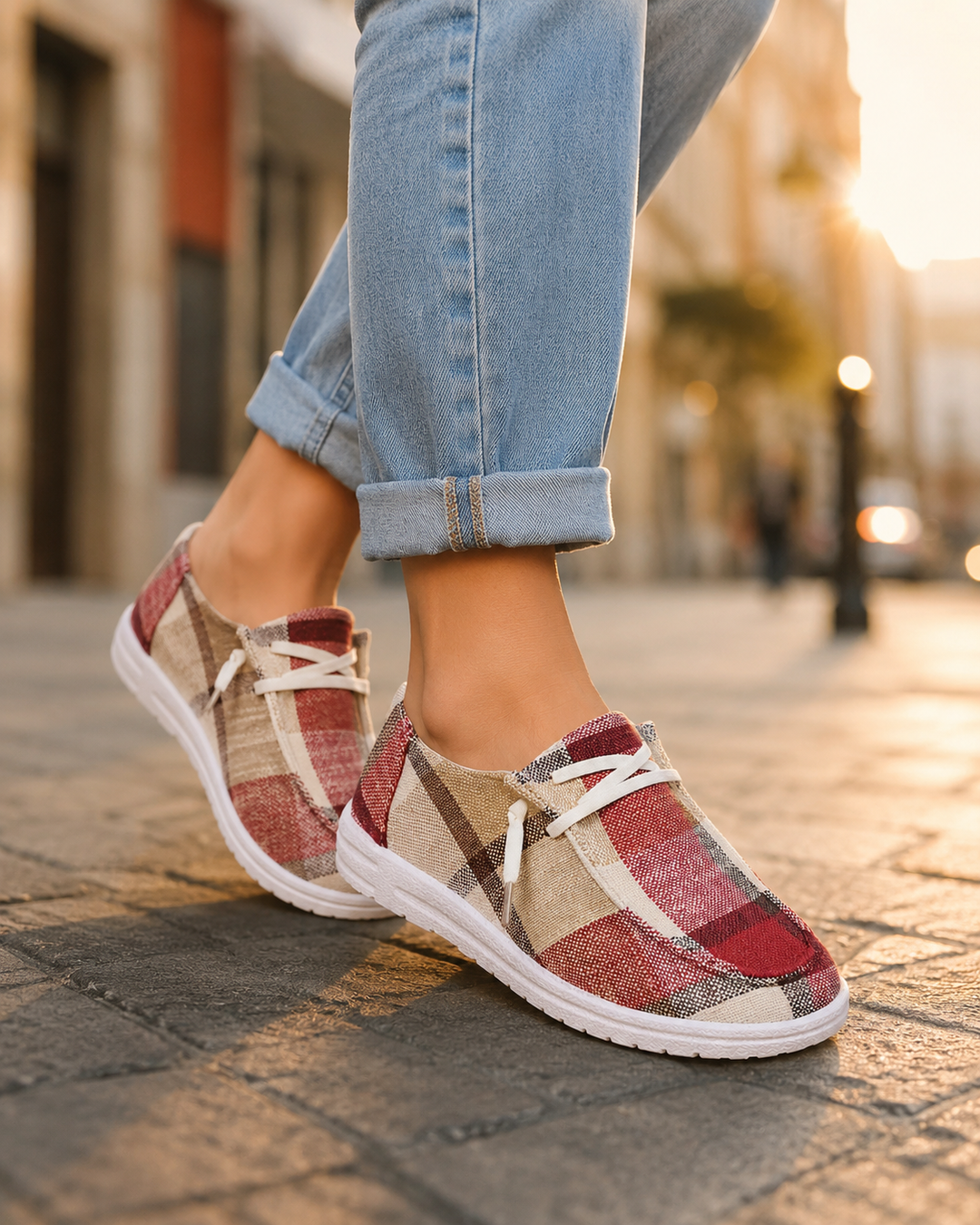 Zarelle Stützende Leinen-Schuhe