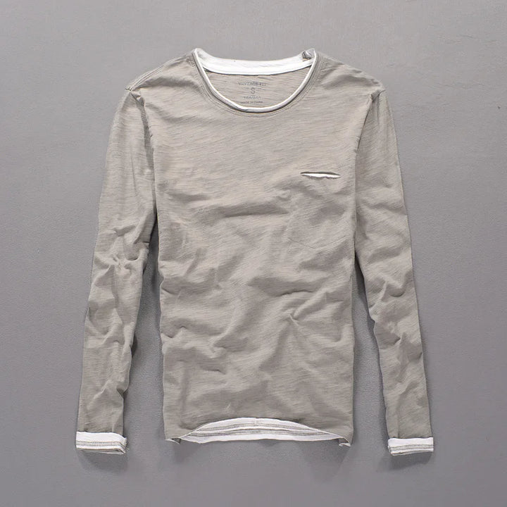 Maverick Langarmshirt aus Baumwolle