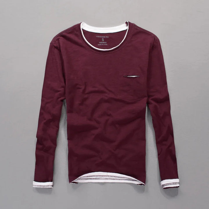 Maverick Langarmshirt aus Baumwolle