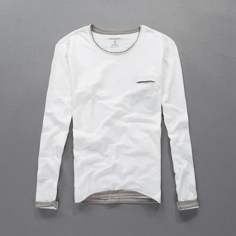 Maverick Langarmshirt aus Baumwolle