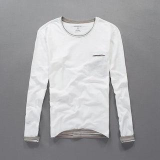 Maverick Langarmshirt aus Baumwolle