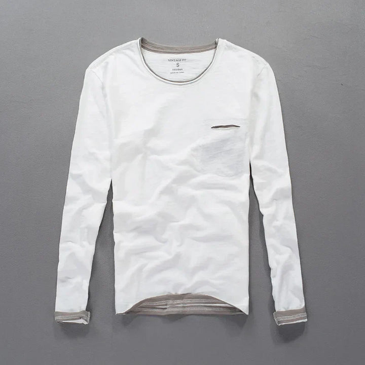 Maverick Langarmshirt aus Baumwolle