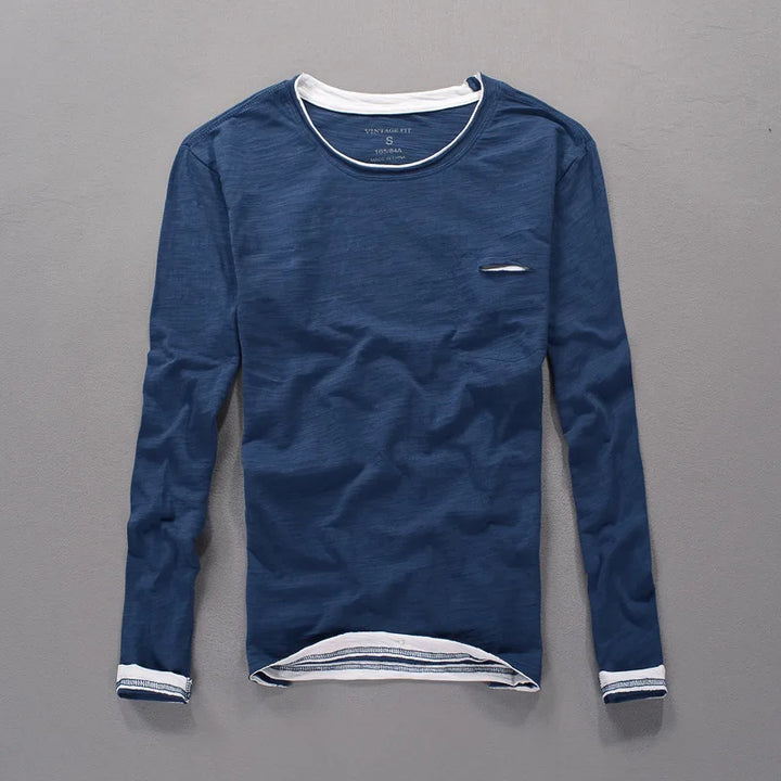 Maverick Langarmshirt aus Baumwolle
