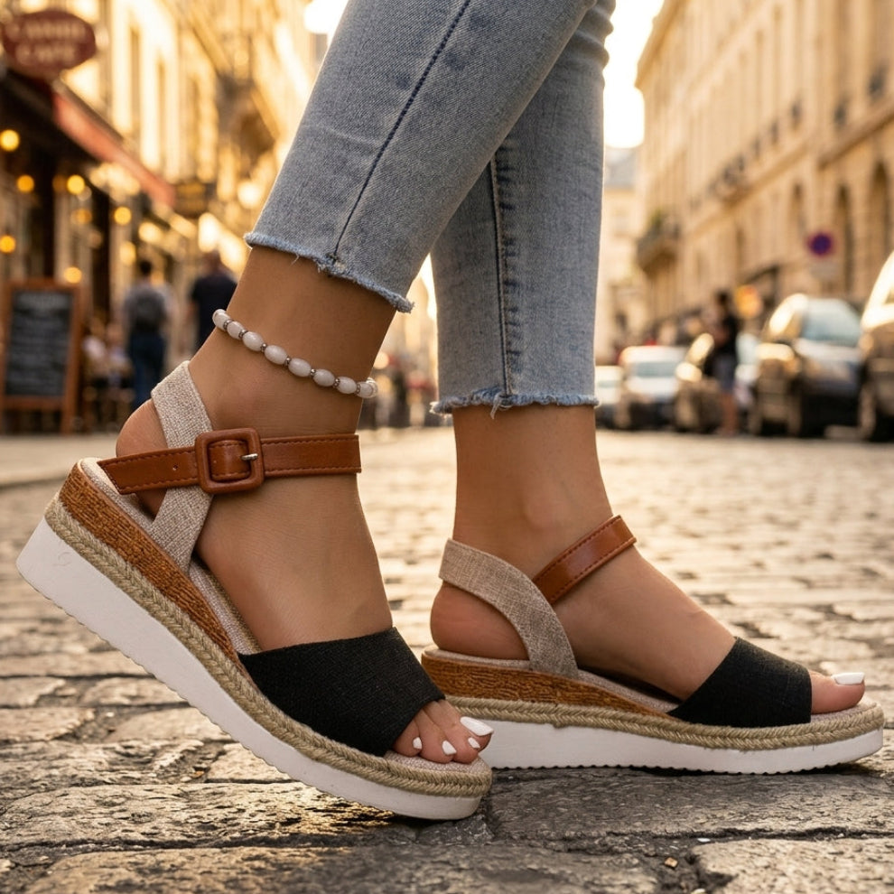 Siena Wedge Sandals with Platform
