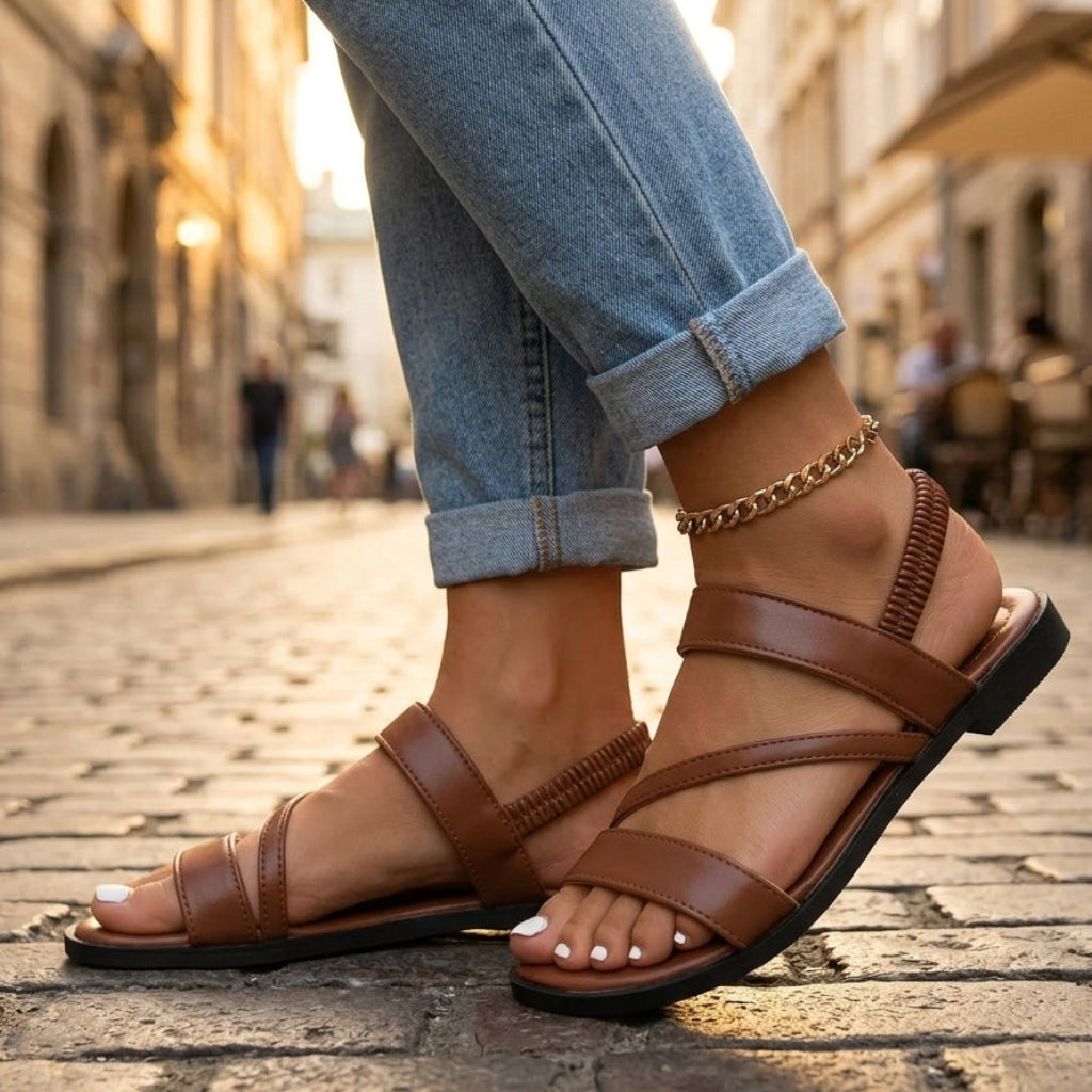 Milena Verstellbare Sandalen mit Riemen