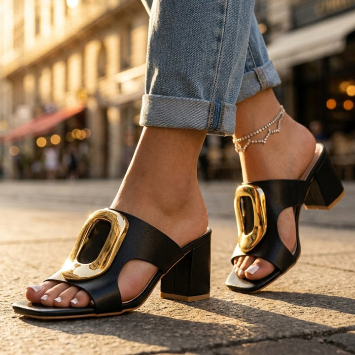Lysandra Padded Slide Heels