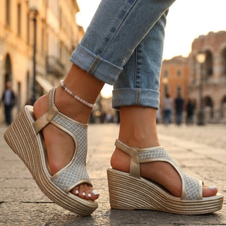 Solara Stützende Keilsandalen