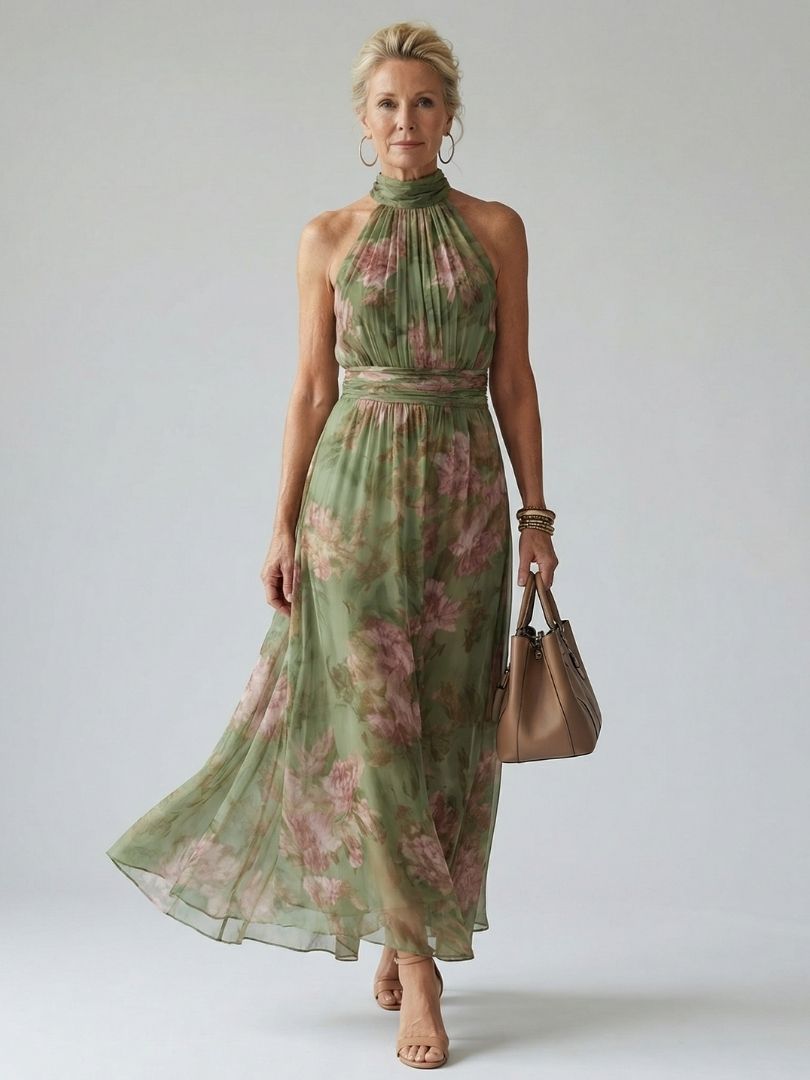 MIRELY | Midikleid mit Raffung