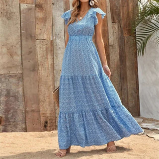 Tiffany Layered Ruffle Maxi Dress
