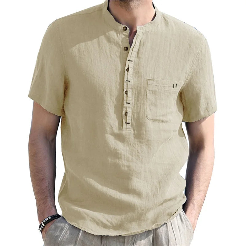 Berkeley Linen Henley Top