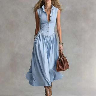 "Martina Elegantes Fließendes Midi-Kleid" could be rewritten as "Martina Stilvolles Fließendes Midi-Kleid".