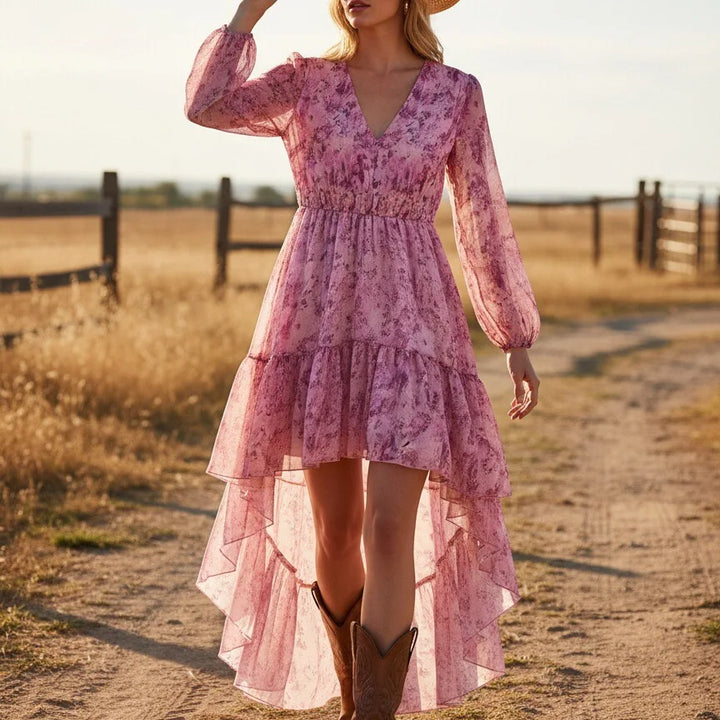Dakota Floral V-Neck Maxi Dress
