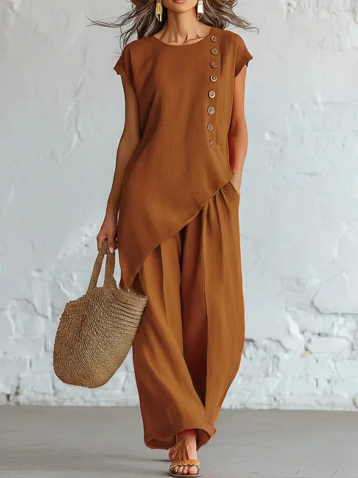 Audrey Sommer Linen Coordinated Set