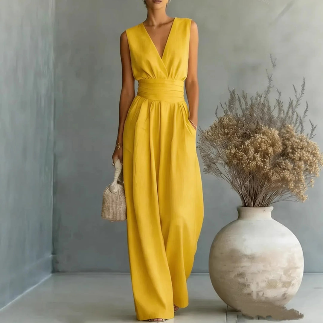 Ärmelloser V-Ausschnitt Jumpsuit von Josephine
