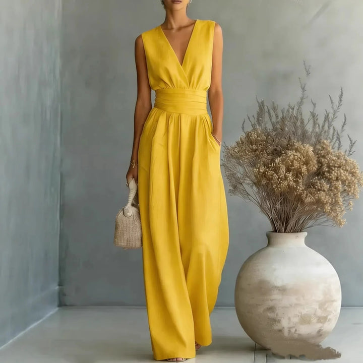 Ärmelloser V-Ausschnitt Jumpsuit von Josephine