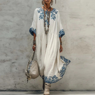 Julia Besticktes Kaftan-Kleid