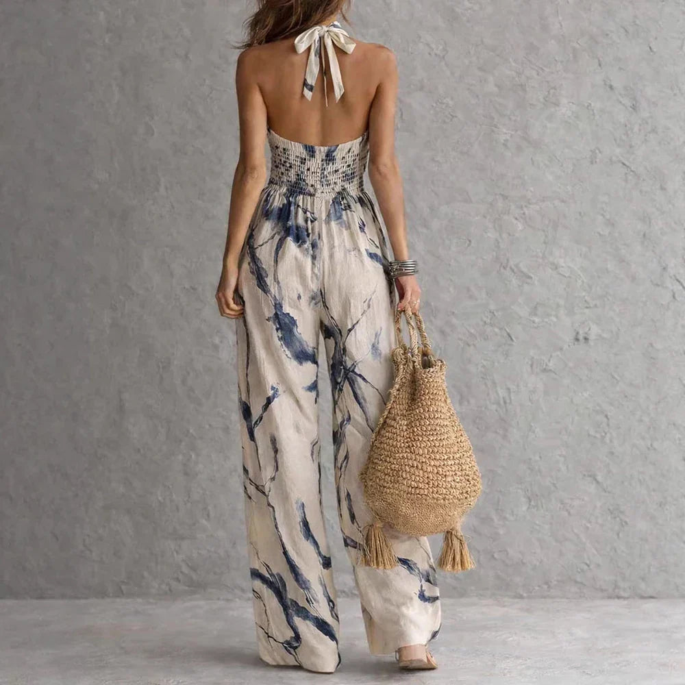 Madison Flowing Halter Maxi Dress