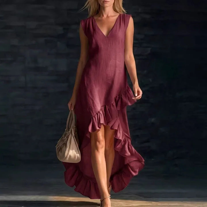 Jessica Elegant Ruffle Maxi Dress