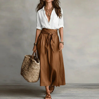 Hannah Linen Coordinated Outfit