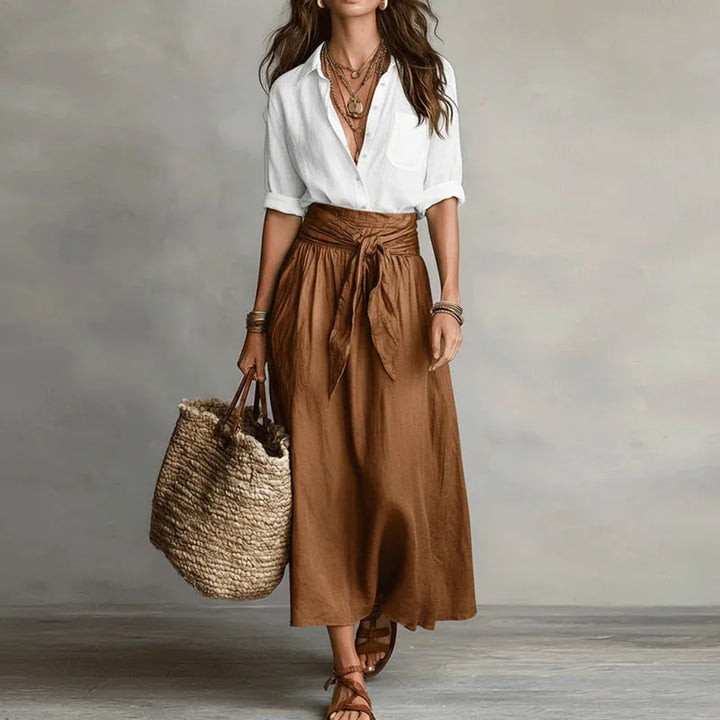 Hannah Linen Coordinated Outfit
