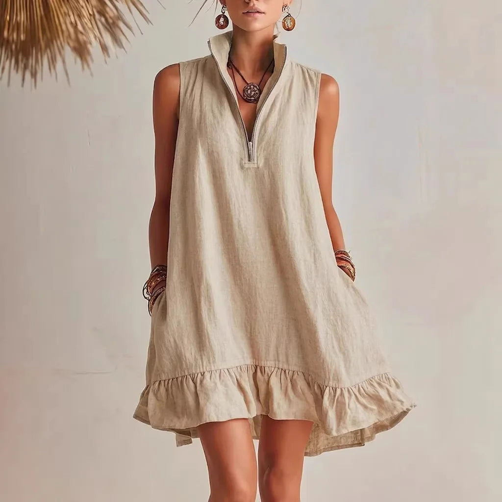 Agnes Rüschensaum Kurzes Kleid