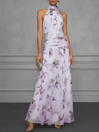 Jasmin Halter-Blumenkleid für Hochzeitsgäste