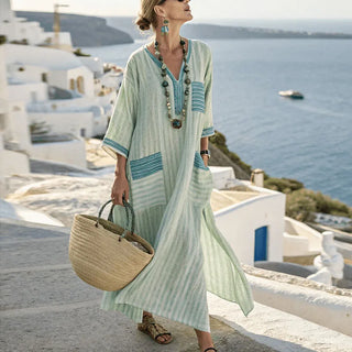 Gracia Breezy V-Neck Maxi Summer Dress