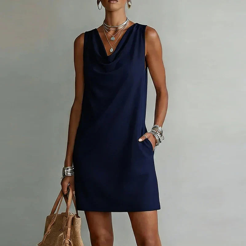 Tessa Leichtes Mini Kleid mit Taschen