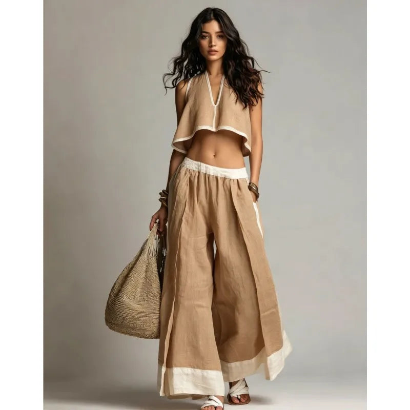 Nerina Weites Bein Zweiteiliges Outfit
