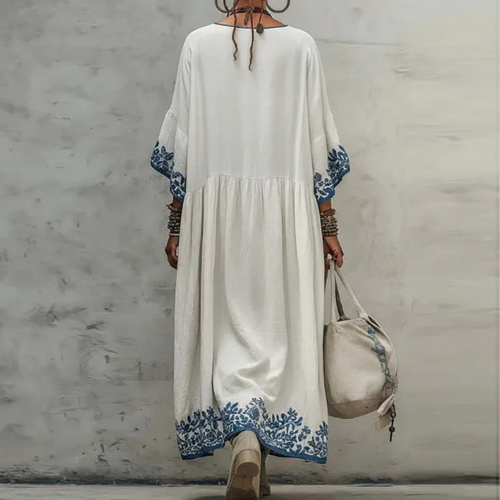 Julia Besticktes Kaftan-Kleid