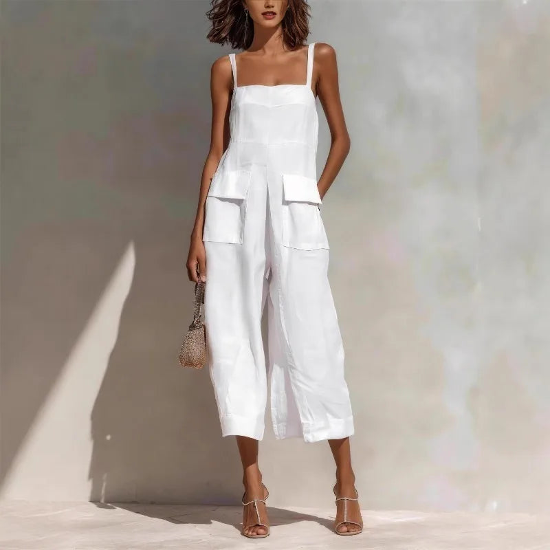 Aria Summer Linen Jumpsuit