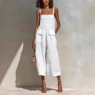 Aria Summer Linen Jumpsuit