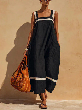 Livia Atmungsaktives Midi Kleid aus Leinen