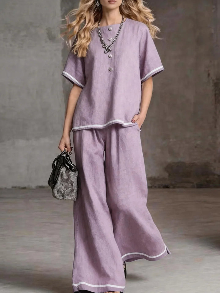 Zephyra Relaxed Wide-Leg Lounge Set