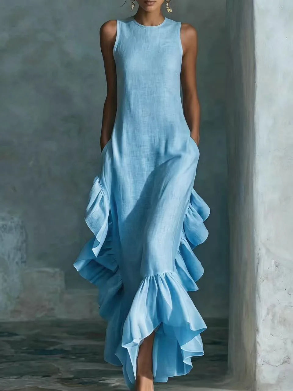 Elara Luftiges Rüschensommerkleid