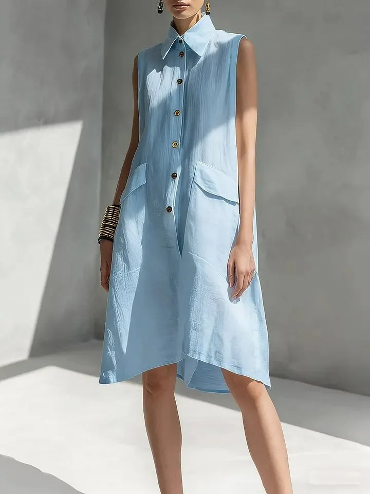 Maliyah Linen Mini Shirt Dress
