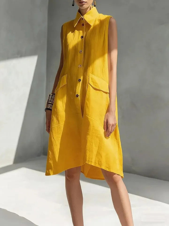 Maliyah Linen Mini Shirt Dress
