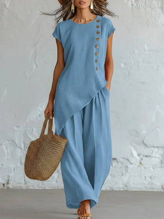 Audrey Sommer Linen Coordinated Set