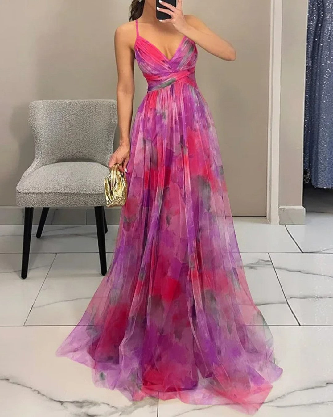 Giselle - Zauberhaftes Maxikleid mit Blumenprint